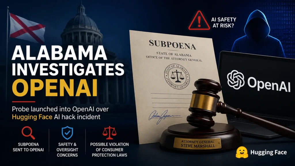 Alabama opens probe into OpenAI after Hugging Face AI breach