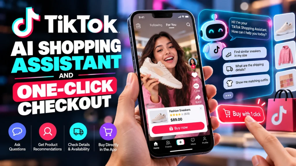 TikTok Adds AI Shopping Assistant and One-Click Checkout